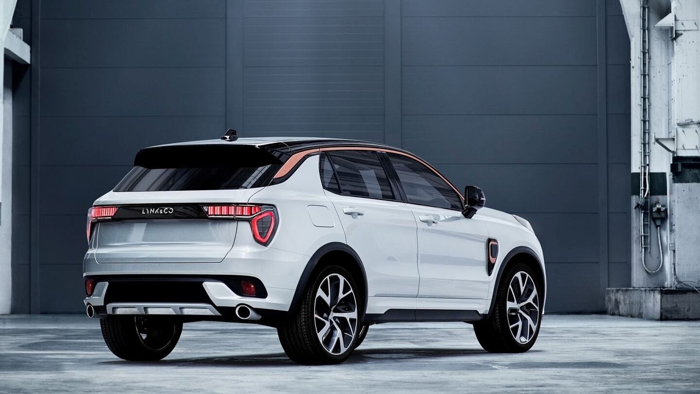 Geely’s Lynk & Co 01 style cues from Porsche and Kia in the front end, and Audi at the rear