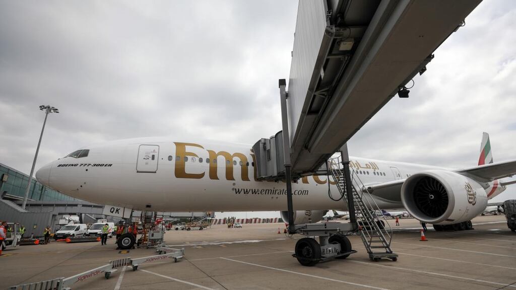 Some 223,342 people took Emirates flights from Dublin to Dubai and on to other destinations in 2018. Photograph: Chris Ratcliffe/Bloomberg via Getty Images