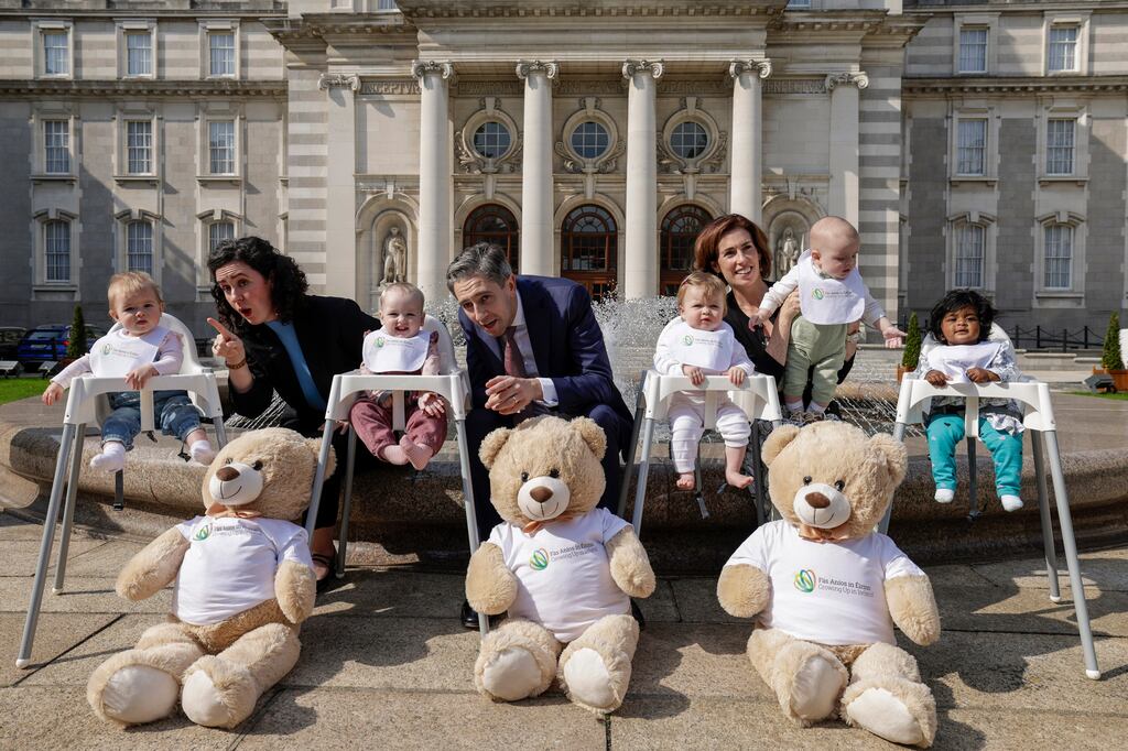 Taoiseach Simon Harris and Chief Whip Hildegarde Naughton helped launch the survey. Photograph: Maxwells