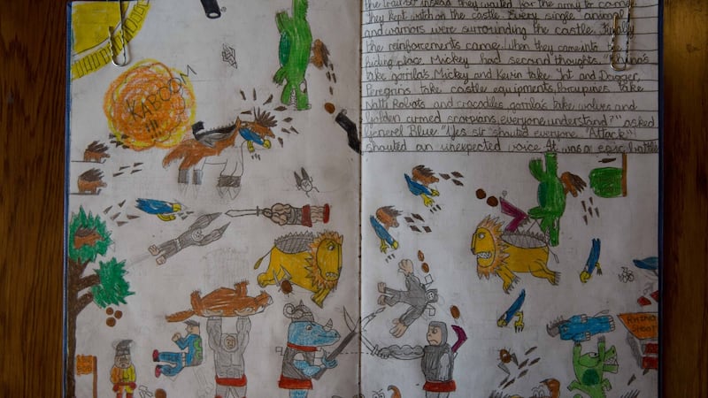 One student’s work in the exhibition. Photograph: Paul Sharp/SharpPix