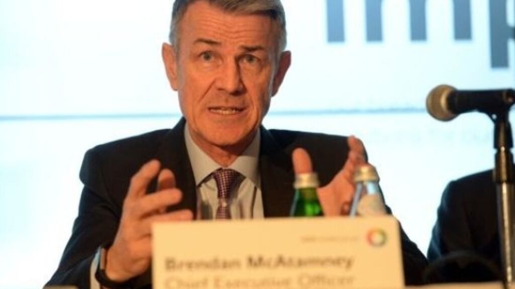 UDG Healthcare chief executive Brendan McAtamney. Said it was too early to tell what the true cost of the pandemic on the business might be. Photograph: Dara Mac Dónaill