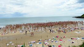 Hundreds of women take part in skinny dip against cancer