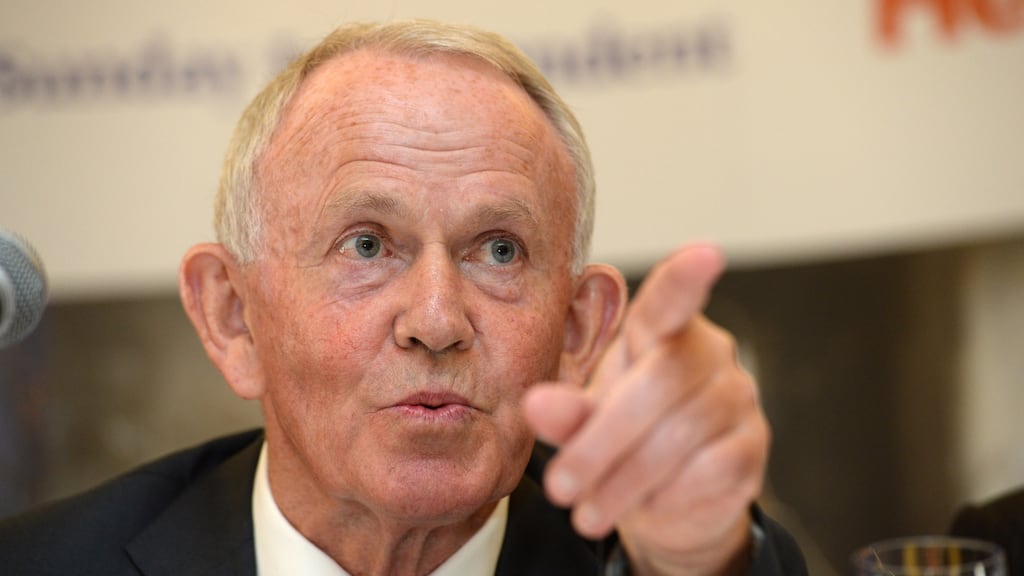 INM chairman Leslie Buckley, who is claiming legal privilege to prevent the ODCE from accessing 11 documents, 10 of which are communications with Derek Mizak. Photograph: Dara Mac Donaill