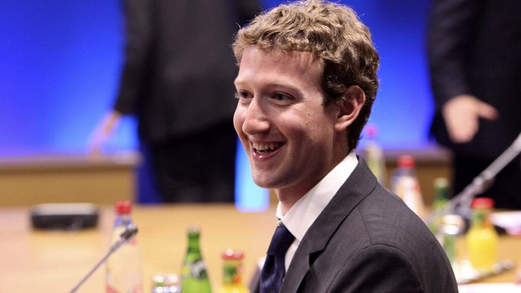 Facebook founder Mark Zuckerberg LinkedIn and Pinterest accounts were affected, a source said. File photograph: Chris Ratcliffe/PA Wire