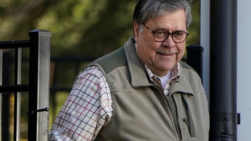 US attorney general William Barr leaves his house in McClean, Virginia, hours before issuing a letter to Congress summarising the Mueller report. Photograph: Joshua Roberts/Reuters