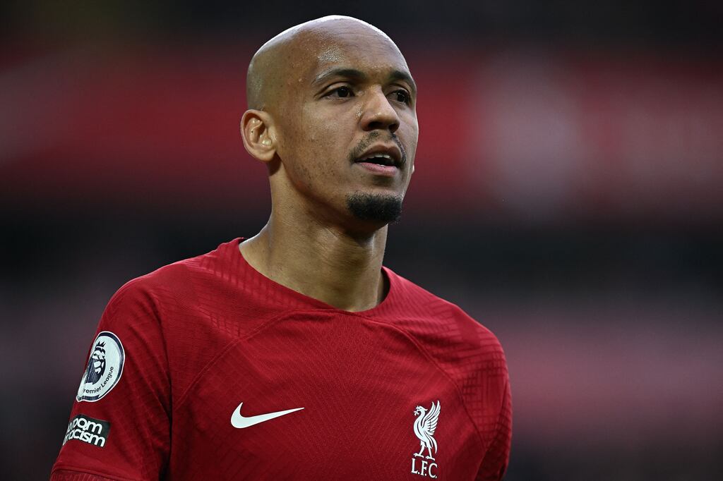 Liverpool defender Fabinho. Photograph: Paul Ellis/AFP via Getty Images