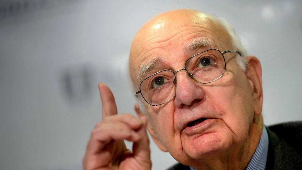 Paul Volcker, former Federal Reserve board chairman.