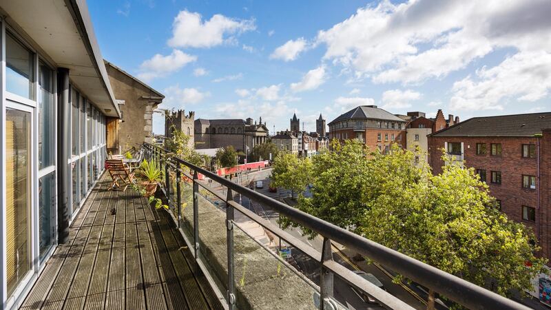 Terrace extends to an impressive distance of 15 metres