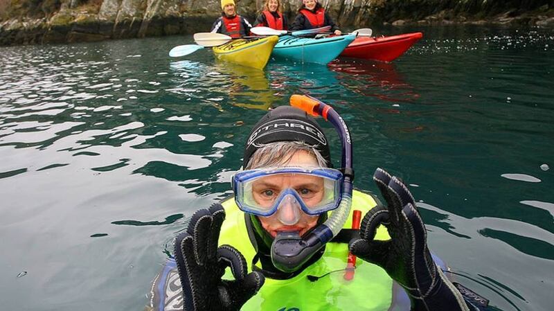 Kayaking and diving at Inchydoney