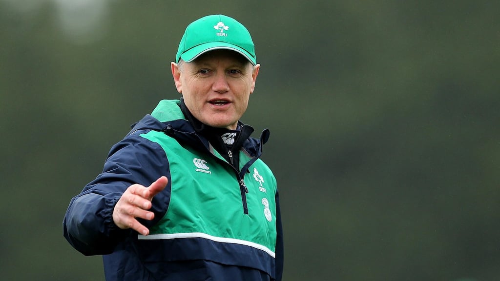Ireland head coach Joe Schmidt: “I think you will see guys over the next three games that you probably haven’t seen in the tournament so far.” Photograph: Ryan Byrne/Inpho