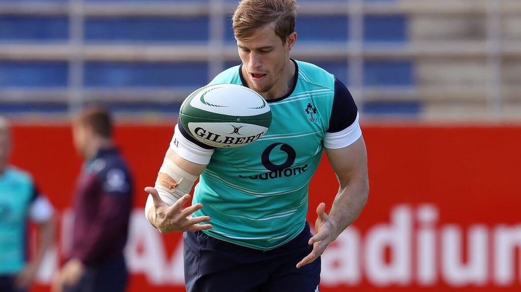 Andrew Trimble wants the Ireland team to maintain their focus in the third and final test against South Africa. Photograph: Billy Stickland/Inpho