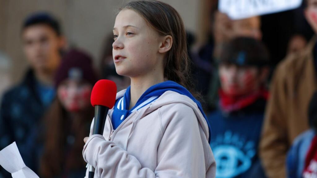 Swedish climate activist Greta Thunberg. Photograph: David Zalubowski/AP