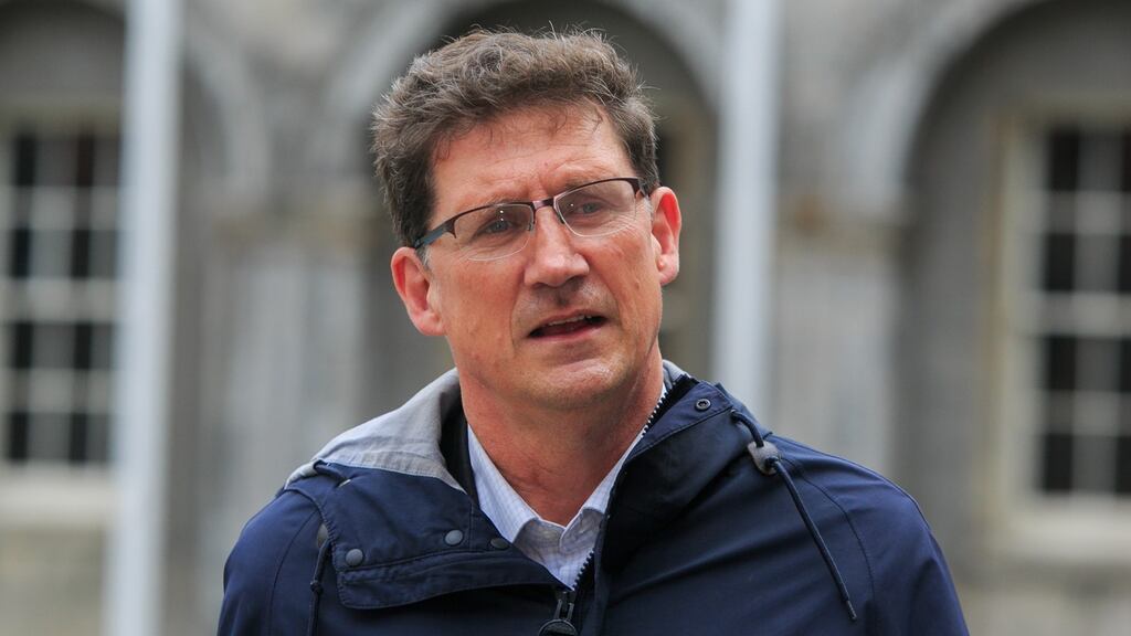 Minister for Transport Eamon Ryan at Dublin Castle, Dublin. Photograph: Gareth Chaney/Collins