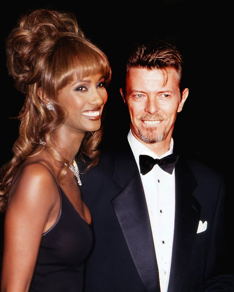 'We were separate together': Iman with David Bowie in New York in 1994. Photograph: Rose Hartman/Getty