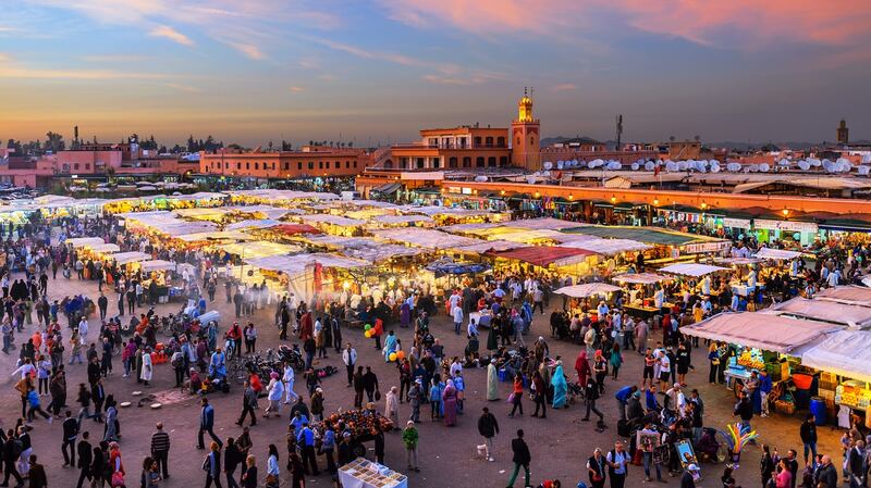 Djema el-Fna square in Marrakesh. Photograph: Getty Images