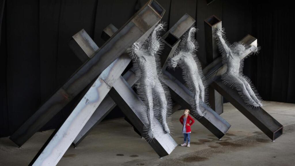 Public art: David Mach’s Golgotha, on show at Galway Arts Festival last year