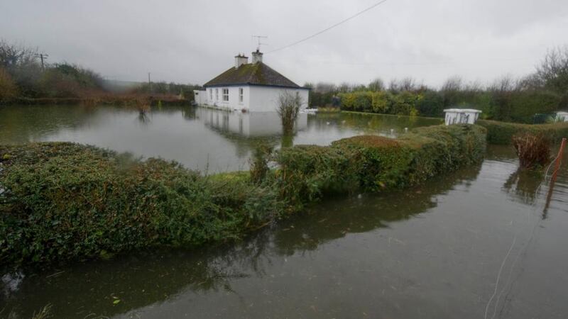 Catherine Quirke’s flooded home near Rathcormac, Co Cork, which she has been forced to abandon. Photograph: Michael Mac Sweeney/Provision