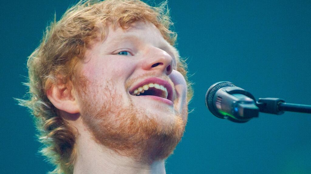 Ed Sheeran ambled on stage at Cork’s Páirc Uí Chaoimh to ecstatic screams. Photograph: Daragh Mc Sweeney, Provision