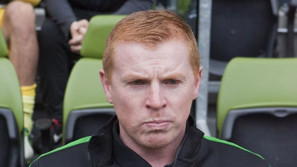 Celtic manager Neil Lennon whose side will be tryinbg to overturn a 2-0 deficit against Shakhter Karagandy. Photograph: Liam McBurney/PA Wire