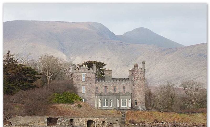 Ally and her family spent their summers at Rosturk Castle. Family dinner parties around a very large dining room table were a highlight, along with swimming in icy temperatures at the height of summer