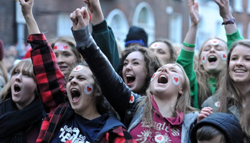 The union is to carry out a study to help devise a multilateral strategy on the teaching of the language at primary and post primary level. Photograph: Dara Mac Dónaill/The Irish Times