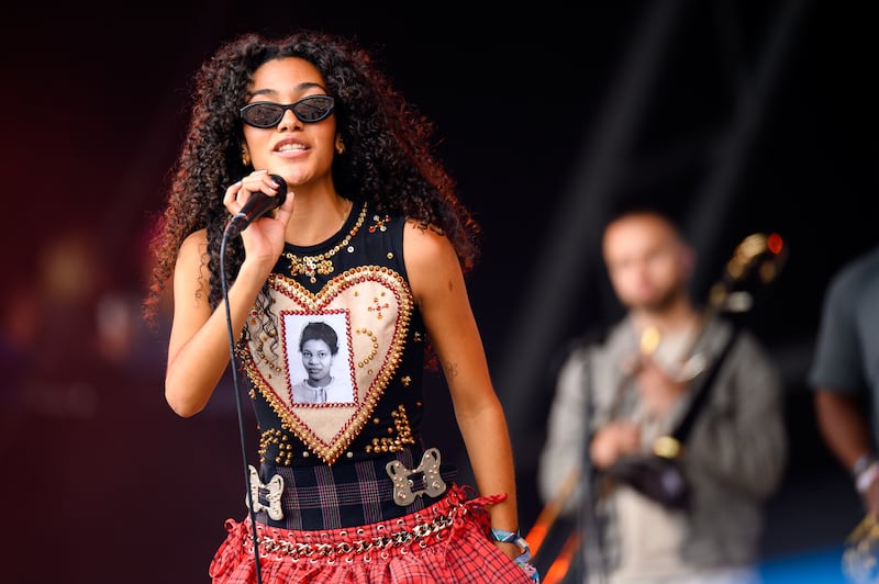 Dream gig: Olivia Dean on the Pyramid Stage at Glastonbury, which she’d like to headline. Photograph: Joe Maher/Getty