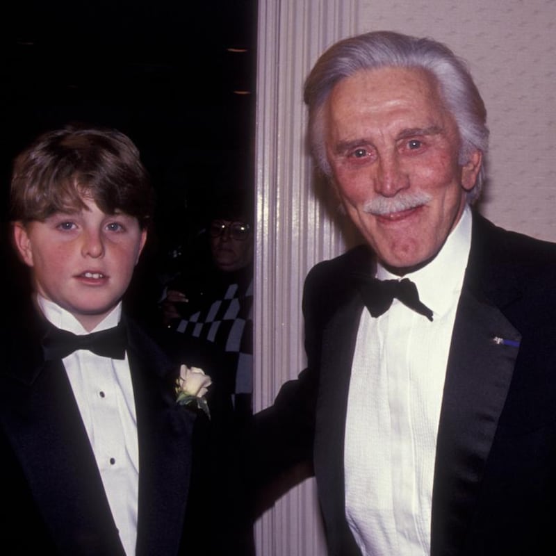 Cameron Douglas with his grandfather Kirk Douglas, in 1991. Photograph: Ron Galella Collection via Getty