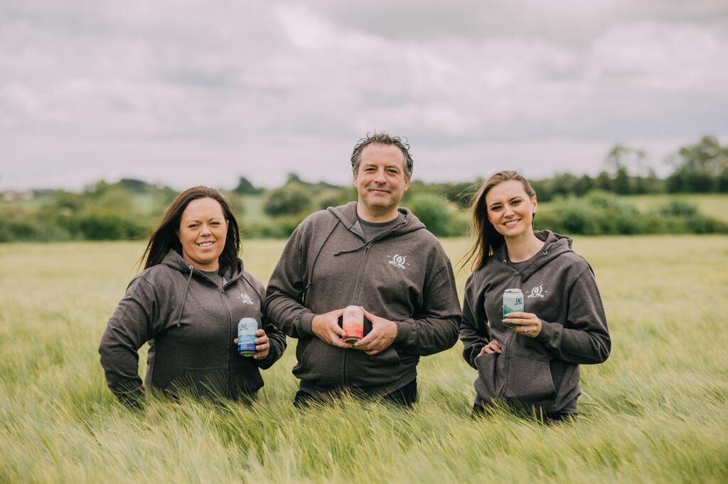 Valerie Stapelton, Stephen Dillon, Gabby Weenink of Quiet Noise brewery.