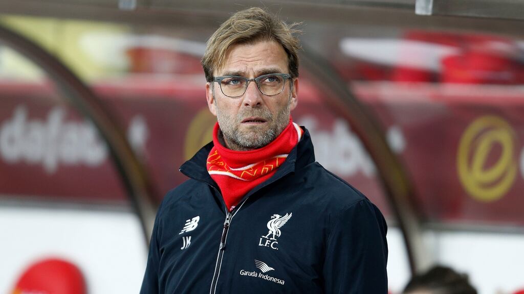 Liverpool manager Jurgen Klopp hopes to have two of his defenders back to face Arsenal in the Premier League on Wednesday night. Photo: Owen Humphreys/PA Wire.