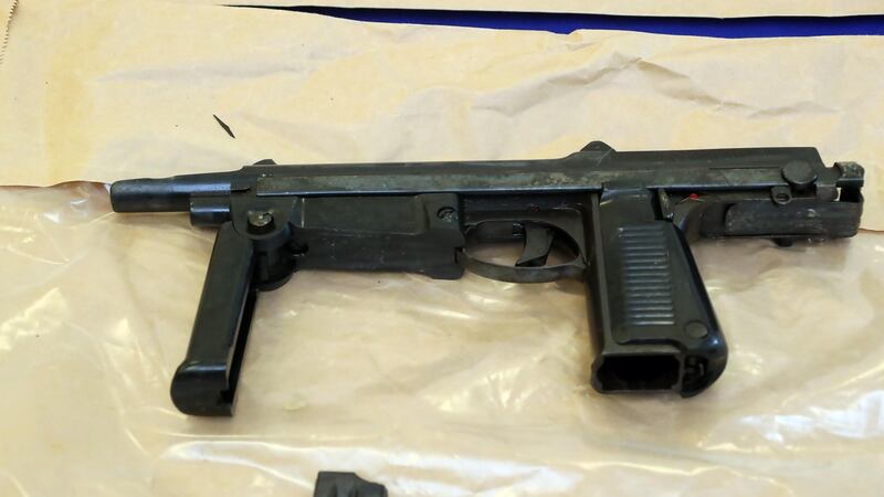 One of the guns seized in Finglas. Photograph: Collins