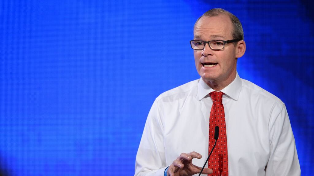 Simon Coveney: “We have achieved good progress in a number of these areas, but there is still considerable work to do. And that is particularly the case for the Border.” Photograph: Dara Mac Dónaill