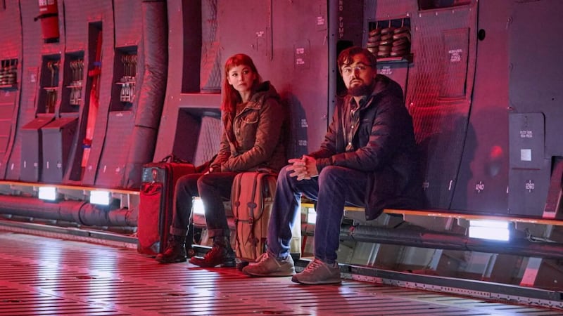 Jennifer Lawrence and Leonardo DiCaprio in Don’t Look Up