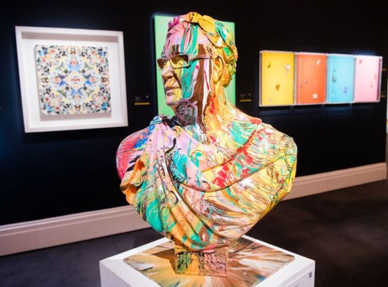 Damien Hirst’s sculpture of Frank Dunphy, Bust of Frank, was completed in 2010. Photograph: Samir Hussein/Getty Images for Sotheby's