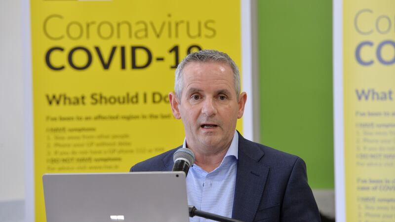 HSE chief executive Paul Reid noted a fall in the positivity rate for tests. Photograph: Alan Betson