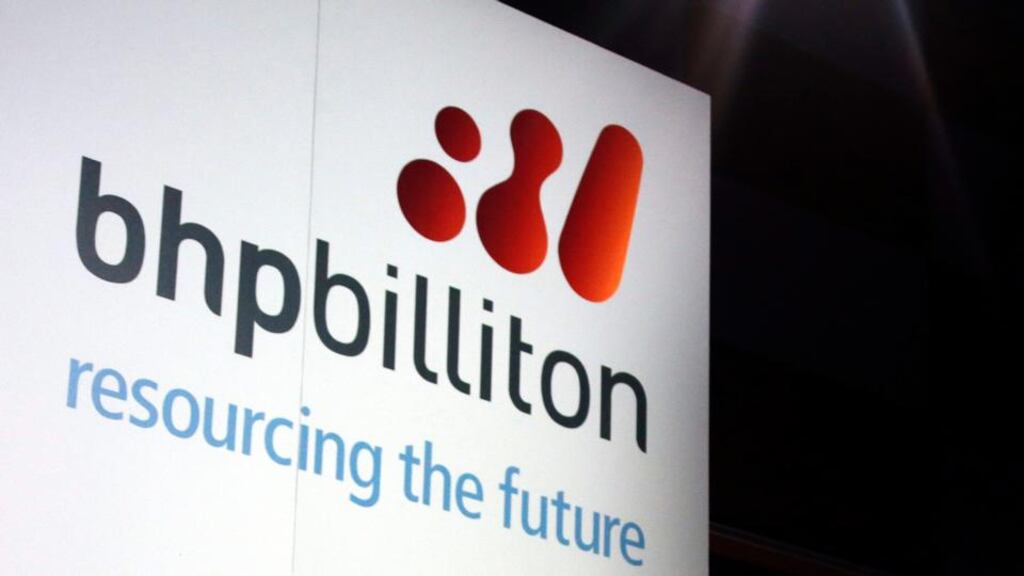 BHP declined 9.4 per cent in the five-year perion. Photograph: Reuters
