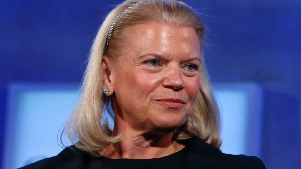 Ginni Rometty,  CEO of IBM: “We saw a marked slowdown in September in client buying behaviour, and our results also point to the unprecedented pace of change in our industry.” Photograph: Reuters/Shannon Stapleton