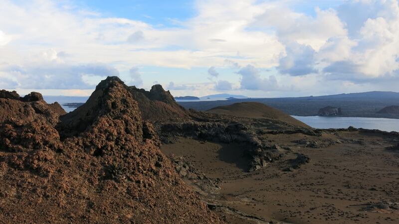 I hiked a volcano and walked on jet-black lava fields. Photograph: Deirdre Mullins