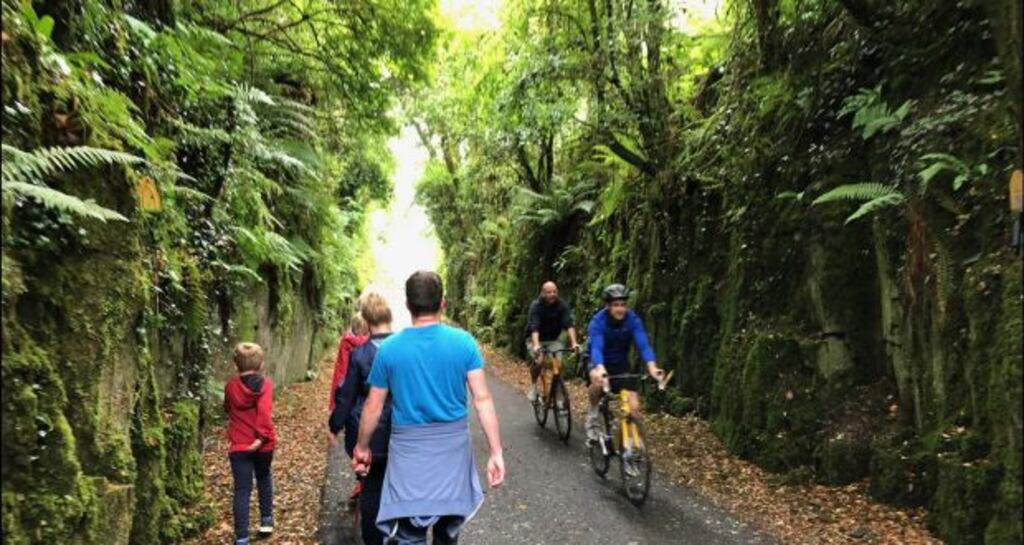 Many people are taking holidays at home as foreign travel is off the table. File photograph of the Waterford Greenway: Bryan O’Brien