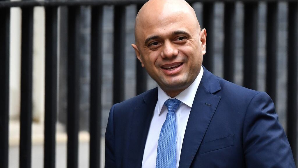 Sajid Javid on his way to meet Boris Johnson in London on Thursday. Photograph: Leon Neal/Getty Images