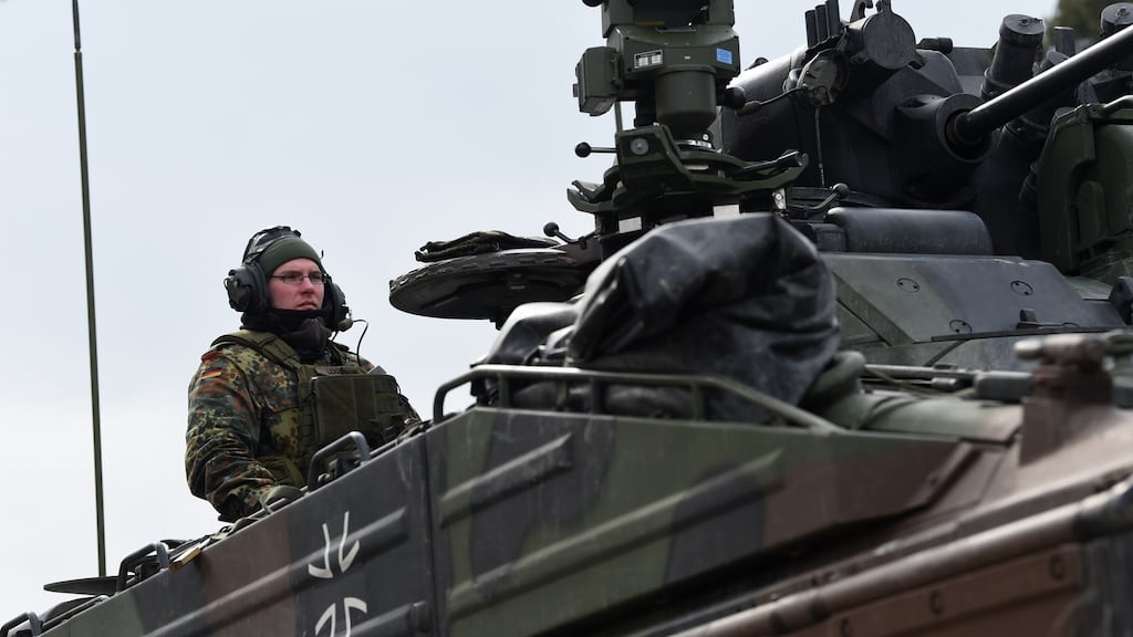 ‘Germany’s increased commitment to militarisation follows Russia’s incursion into Ukraine and perhaps Donald Trump’s bluster about ‘America first’.’