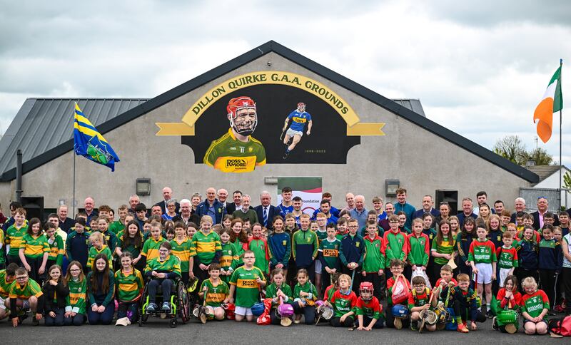 The launch of The Dillon Quirke Foundation fundraising at the Clonoulty-Rossmore GAA Club in Tipperary. Photograph: Harry Murphy/Sportsfile