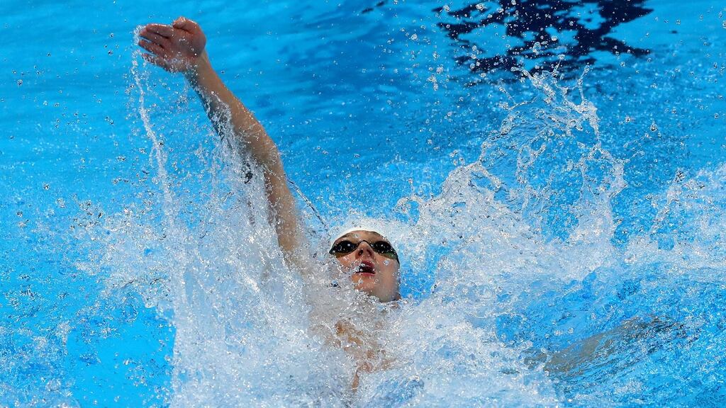 Shane Ryan finished eighth in this 100m backstroke semi-final. Photograph: Inpho