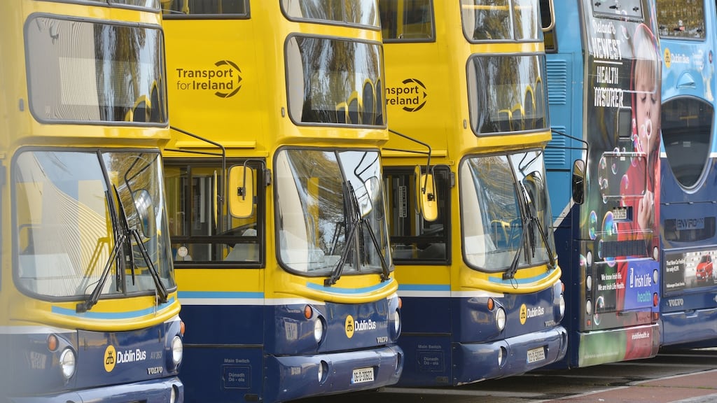 Christopher Humphries of the National Private Hire and Taxi Association: ‘We’re actually busier when the buses are on because there’s usually more people around. There doesn’t seem to be any people about.’ Photograph: Alan Betson / The Irish Times