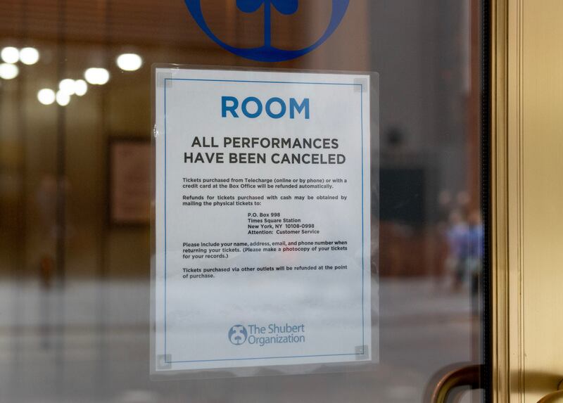 Room: the Broadway stage version of Emma Donoghue’s novel had been scheduled to start on April 3rd and run until mid-September. Photograph: Sara Krulwich/New York Times