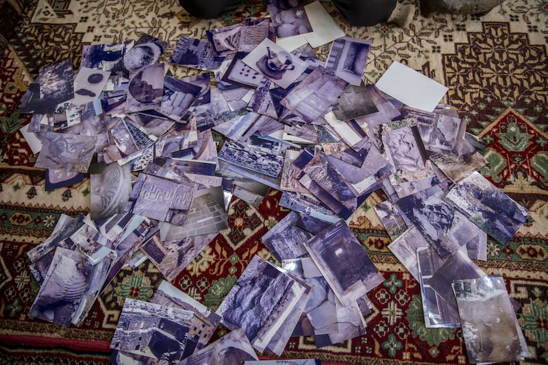 Photographs taken by researcher Nadal Muhammad Saed Sharaf, who says about 90 per cent of what is pictured has been destroyed. Photograph: Sally Hayden
