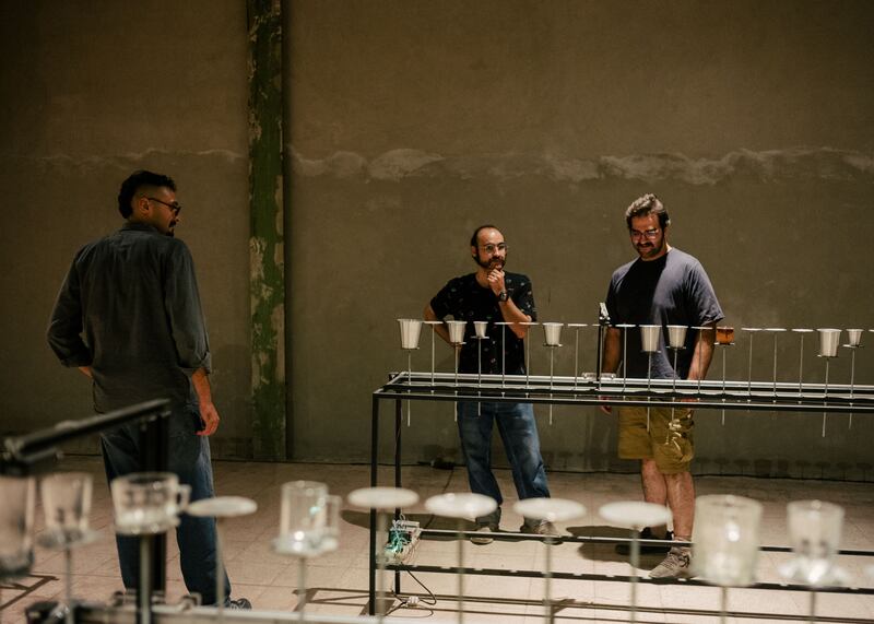 The Dayhim Art Society, a gallery housed in a former furniture factory outside Tehran. Photograph: Nanna Heitmann/New York Times