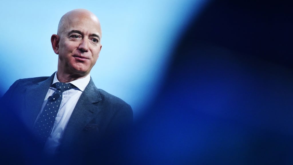 Jeff Bezos: Offer came six days after he flew alongside three crewmates to the edge of space. Photograph: Mandel Ngan/AFP via Getty