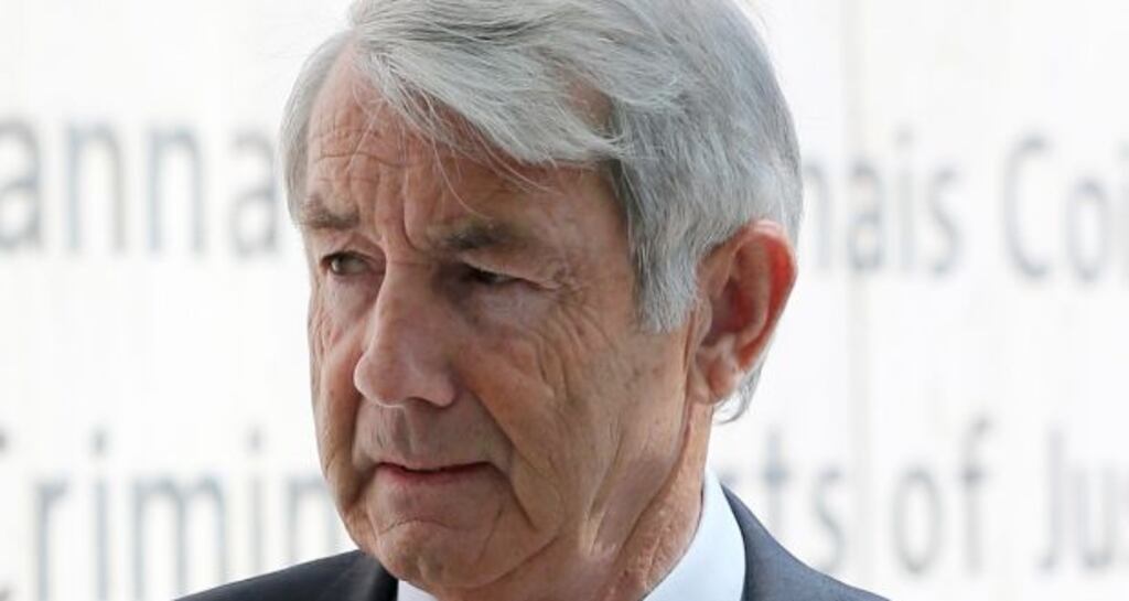 Indepedent TD Michael Lowry has pleased not guilty to one charge in relation to failing to keep a proper set of accounts on dates between August 28th, 2002 and August 3rd, 2007. Photograph: Collins