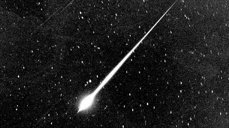 A bright Leonid fireball in 1966, above Wrightwood, California. Photograph: Nasa/Getty Images