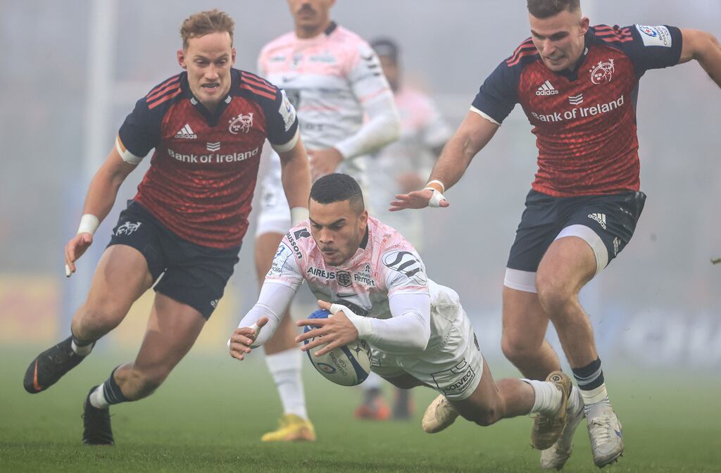 Last week's by Toulouse leaves Munster and Mike Haley (left) feeling that victory is essential against Northampton on Sunday. Photograph: Dan Sheridan/Inpho